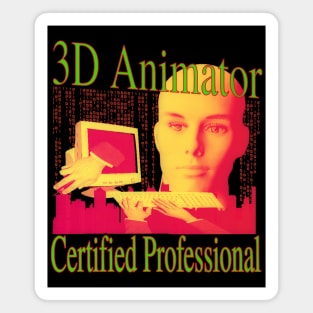 3D Animator Certified Professional Magnet